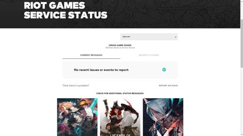 Riot Games Service Status.